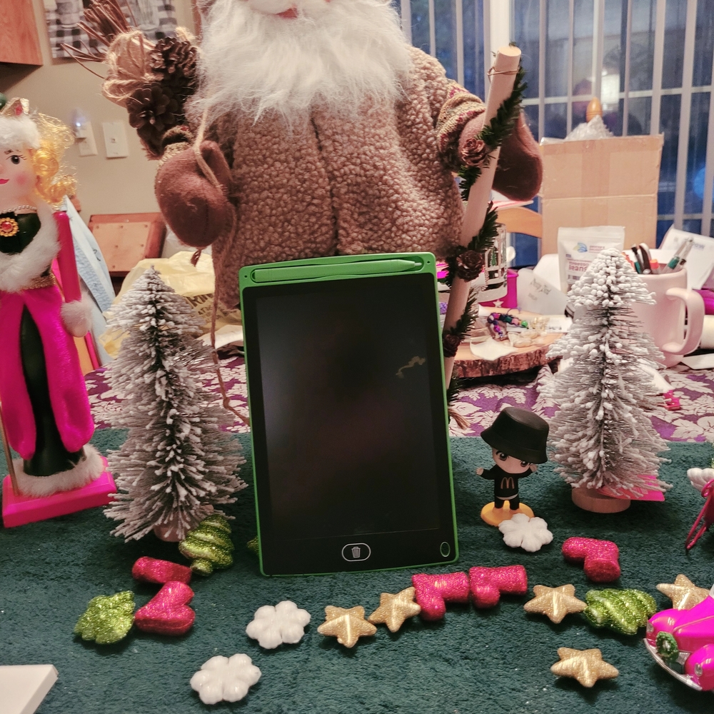 Green Tablet with Stylus